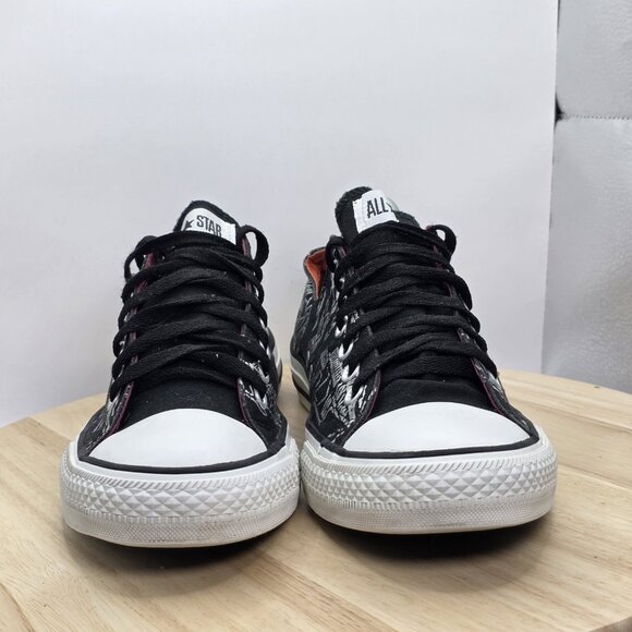 Converse All Stars men's Zebra Stripe Low Top Pop Tongue Lace Shoes Size 9.5 - Picture 2 of 9